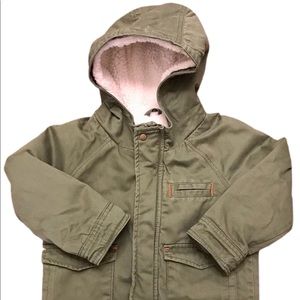 2T Toddler Boys Green Utility Jacket Coat